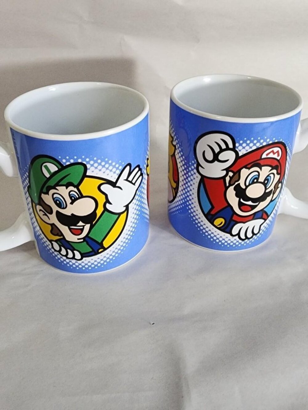Super Mario Bros Coffee Mugs Mario Luigi Princess Peach 2022 Nintendo